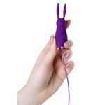 Виброяйцо с ушками и пультом управления A-Toys Bunny, работающее от USB - фиолетовое