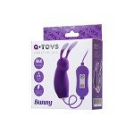 Виброяйцо с ушками и пультом управления A-Toys Bunny, работающее от USB - фиолетовое