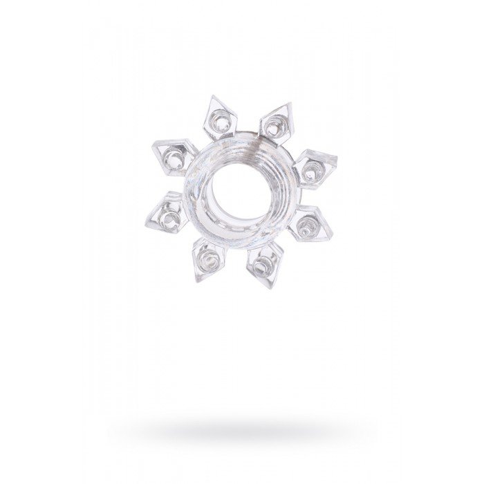 Эластичное эрекционное кольцо Lover Ring звезда - прозрачное