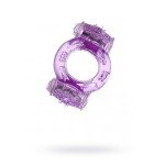 Виброкольцо на пенис Vibrating Ring с двумя вибропульками - фиолетовое