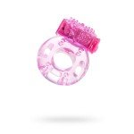 Эрекционное виброкольцо ToyFa Basic из эластичного геля - розовое