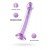 Гелевый упругий фаллоимитатор Jelly Dildo M Toyfa Basic на присоске - фиолетовый - 19 см