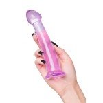 Гелевый упругий фаллоимитатор Jelly Dildo M Toyfa Basic на присоске - фиолетовый - 19 см Гелевый упругий фаллоимитатор Jelly Dildo M Toyfa Basic на присоске - фиолетовый - 19 см