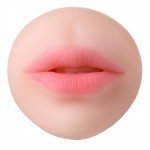 Двусторонний мастурбатор ротик и вагина Juicy Pussy Pretty Mouth - телесный - 17 см