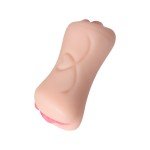 Двусторонний мастурбатор ротик и вагина Juicy Pussy Pretty Mouth - телесный - 17 см