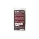 Двусторонний вибратор-массажер с двумя моторами Black&Red by Toyfa - красно-чёрный - 21 см