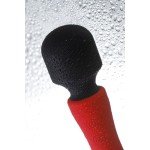 Двусторонний вибратор-массажер с двумя моторами Black&Red by Toyfa - красно-чёрный - 21 см