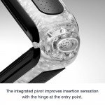 Премиум мастурбатор TENGA Flip Zero с нажимной панелью и клапаном регулировки вакуума - чёрный - 18 см