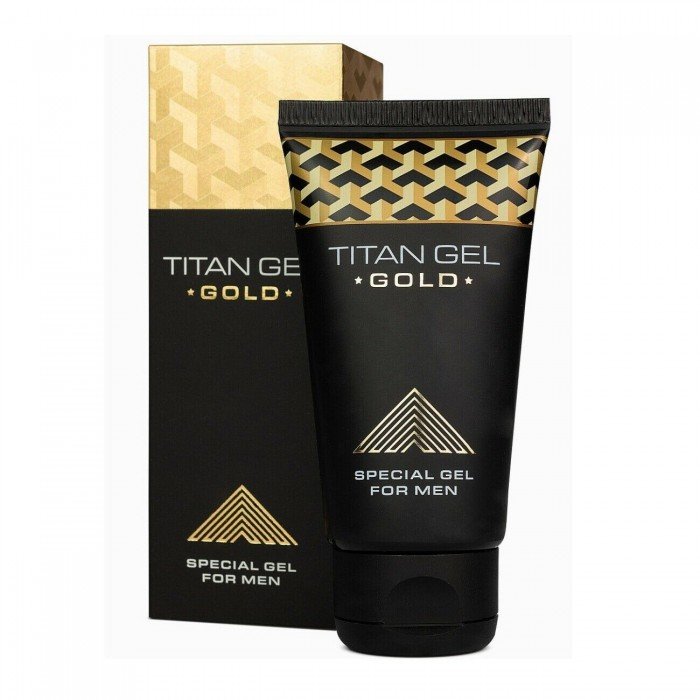 Специальный гель для мужчин для увеличения члена Titan Gel Gold Tantra с легким согревающим эффектом - 50 мл