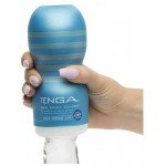 Мастурбатор имитатор орального секса с эффектом вакуума и охлаждающей стимуляции Tenga Vacuum CUP - COOL Edition - 15,5 см