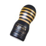 Мастурбатор с эффектом вакуума и интенсивной стимуляции Tenga Premium Original Vacuum Cup Hard c уникальным внутренним рельефом - чёрный - 15,5 см