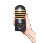 Мастурбатор с эффектом вакуума и интенсивной стимуляции Tenga Premium Original Vacuum Cup Hard c уникальным внутренним рельефом - чёрный - 15,5 см Мастурбатор с эффектом вакуума и интенсивной стимуляции Tenga Premium Original Vacuum Cup Hard c уникальным внутренним рельефом - чёрный - 15,5 см