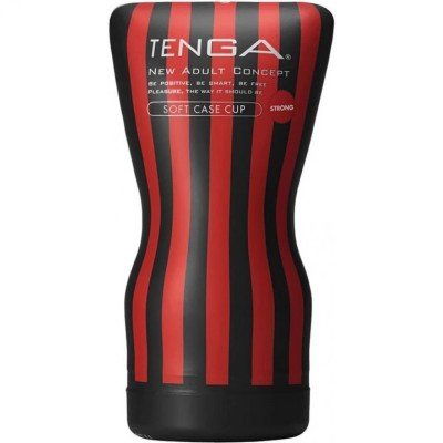 Мастурбатор Tenga Soft Case Cup Strong в легко сгибаемом корпусе с интенсивной стимуляцией - 15,5 см