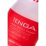 Мастурбатор TENGA Air Flow Cup с воздушными клапанами, плотным обхватом и классической стимуляцией - белый - 15,5 см