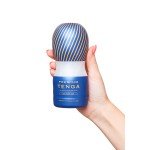 Мастурбатор TENGA Premium Air Flow Cup с воздушными клапанами, плотным облеганием и обхватом с уникальным внутренним рельефом - синий - 15,5 см Мастурбатор TENGA Premium Air Flow Cup с воздушными клапанами, плотным облеганием и обхватом с уникальным внутренним рельефом - синий - 15,5 см