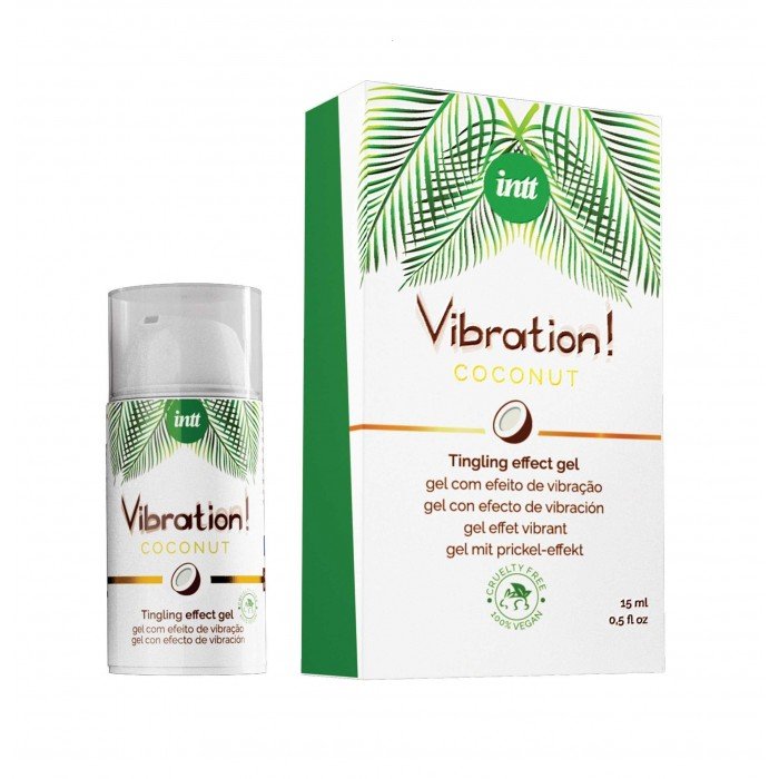 Стимулирующий гель жидкий вибратор на водной основе со вкусом кокоса Intt Vibration Coconut - 15 мл Стимулирующий гель жидкий вибратор на водной основе со вкусом кокоса Intt Vibration Coconut - 15 мл