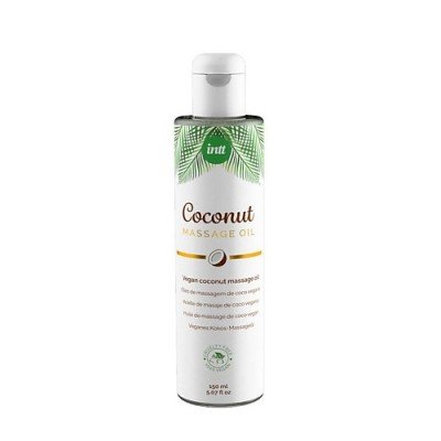 Органическое массажное масло Intt Vegan Coconut с ароматом кокоса - 150 мл