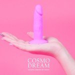 Миниатюрная анальная пробка в виде пениса COSMO DREAM - розовая - 10 см