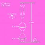 Вагинальные шарики двойные со смещённым центром тяжести COSMO DREAM с петелькой - розовые Вагинальные шарики двойные со смещённым центром тяжести COSMO DREAM с петелькой - розовые