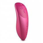 Вибратор для пар We-Vibe Chorus Pink с пультом, реагирующим на сжатие, и управлением со смартфона - розовый