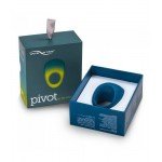Супер-эластичное эрекционное вибро-кольцо Pivot by We-Vibe с управлением со смартфона - тёмно-синее
