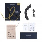Инновационный стимулятор G-точки Womanizer OG c технологией волнового давления воздуха и вибрацией - темно-серый - 20 см