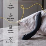 Инновационный стимулятор G-точки Womanizer OG c технологией волнового давления воздуха и вибрацией - темно-серый - 20 см