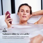 Бесконтактный вакуумный клиторальный стимулятор Womanizer Classic 2 с функцией сброса интенсивности - бордовый Бесконтактный вакуумный клиторальный стимулятор Womanizer Classic 2 с функцией сброса интенсивности - бордовый