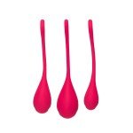 Набор одинарных вагинальных шариков разного веса Satisfyer Yoni Power 1 - красный Набор одинарных вагинальных шариков разного веса Satisfyer Yoni Power 1 - красный