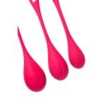 Набор одинарных вагинальных шариков разного веса Satisfyer Yoni Power 1 - красный Набор одинарных вагинальных шариков разного веса Satisfyer Yoni Power 1 - красный