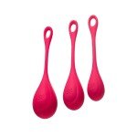 Набор одинарных вагинальных шариков разного веса Satisfyer Yoni Power 1 - красный Набор одинарных вагинальных шариков разного веса Satisfyer Yoni Power 1 - красный