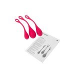 Набор одинарных вагинальных шариков разного веса Satisfyer Yoni Power 1 - красный Набор одинарных вагинальных шариков разного веса Satisfyer Yoni Power 1 - красный