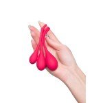 Набор одинарных вагинальных шариков разного веса Satisfyer Yoni Power 1 - красный Набор одинарных вагинальных шариков разного веса Satisfyer Yoni Power 1 - красный