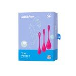 Набор одинарных вагинальных шариков разного веса Satisfyer Yoni Power 1 - красный Набор одинарных вагинальных шариков разного веса Satisfyer Yoni Power 1 - красный