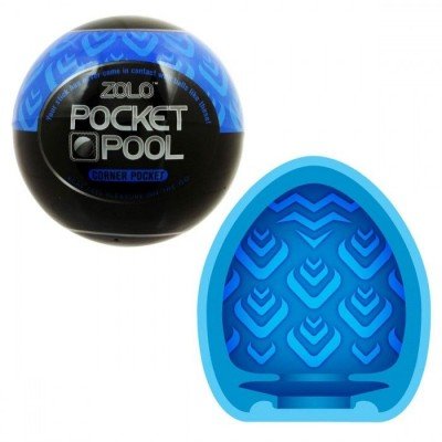 Карманный мастурбатор с уникальным рельефом Zolo Pocket Pool Corner