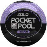 Карманный мастурбатор с уникальным рельефом Zolo Pocket Pool Rack'Em