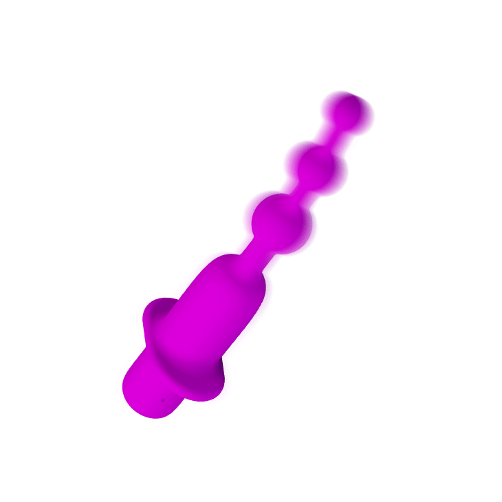 Анальная силиконовая перезаряжаемая виброёлочка PrettyLove Hermosa - фиолетовая - 13,7 см