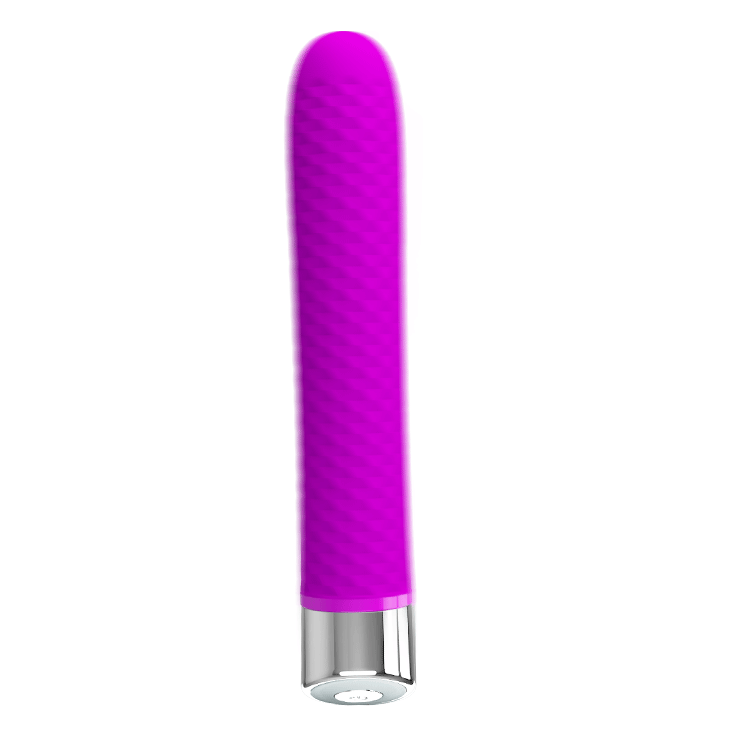 Вибратор с ребристой поверхностью Pretty Love Reginald - фиолетовый - 16,7 см