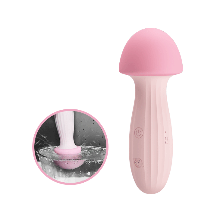 Вибратор в форме грибочка Pretty Love Mushroom - розовый - 13,2 см