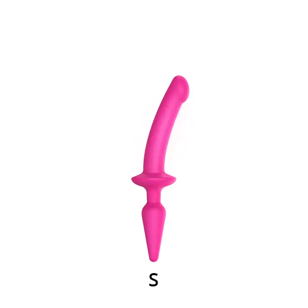 Гибкий двусторонний фаллоимитатор-анальная пробка Strap-On-Me Switch Plug-In Semi-Realistic Dildo - размер S - чёрный Гибкий двусторонний фаллоимитатор-анальная пробка Strap-On-Me Switch Plug-In Semi-Realistic Dildo - размер S - чёрный