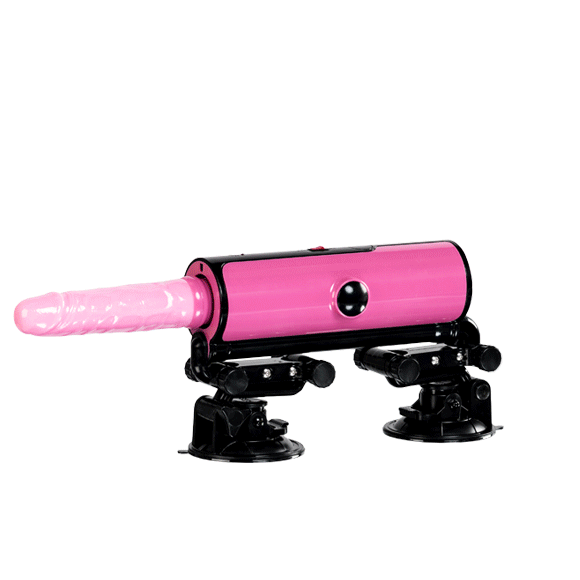 Секс-машина Pink-Punk MotorLovers с функцией нагрева и пультом - розовая